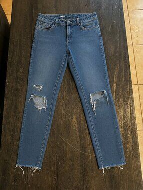 VANS Skinny Jeans with Ripped Knees